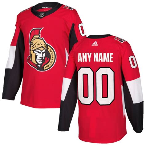 adidas Ottawa Senators Red Authentic Custom Jersey