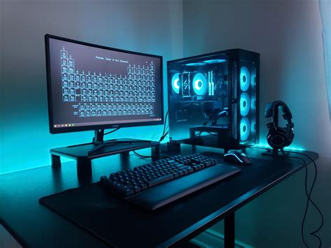 Budget Blue | Computer setup, Video game rooms, Gaming room setup