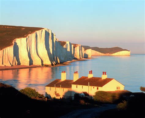 Seven Sisters Chalk Cliffs Photograph by Martin Bond/science Photo Library - Pixels