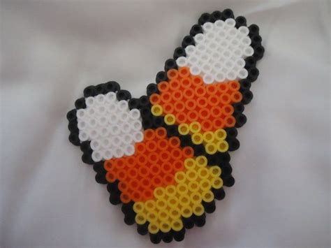 Halloween Candy Corn perler beads by PerlerHime Fuse Bead Patterns ...