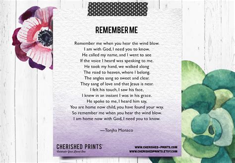 Remember Me by Tonjha Monaco • Cherished Prints