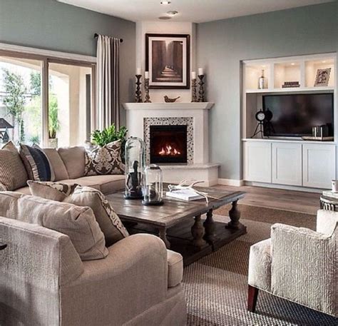 How To Arrange Furniture With A Corner Fireplace | Corner fireplace ...