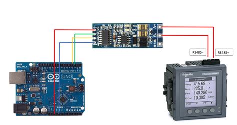 Monitoring Power Meter PM5500 Online Using Website LAN Arduino RS485 and Modbus RTU | Elmech ...