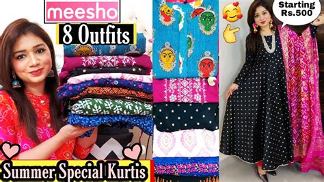 🌹Meesho Kurti/Kurta Set Haul|😃 Summer Special Kurti/Kurti sets ...