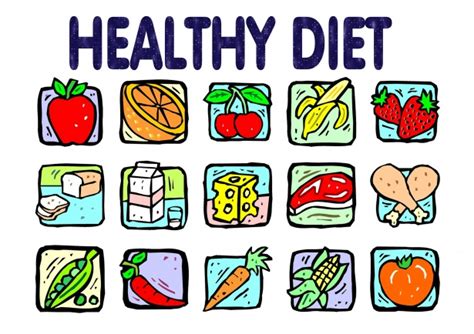 Healthy Diet Educational Poster Free Stock Photo - Public Domain Pictures