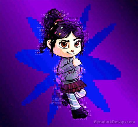 Vanellope digital art by Grimdork. @GrimdorkDesign wreck it ralph, vanellope von schweetz ...