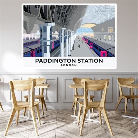 Paddington Station Wall Sticker by Andy Tuohy