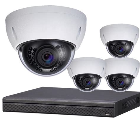 Dahua N444E42S IP Security Camera System, 4 Camera, Outdoor, 4MP, 2TB Storage, Night Vision