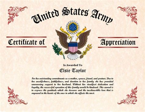 what is a veterans appreciation certificate template | Certificate templates, Certificate of ...