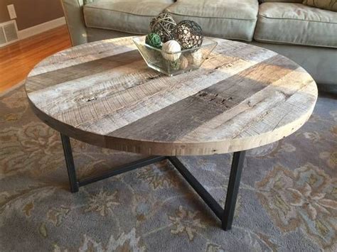 Cozy Round Rustic Wood End Tables | Coffee table wood, Round wood table, Coffee table farmhouse