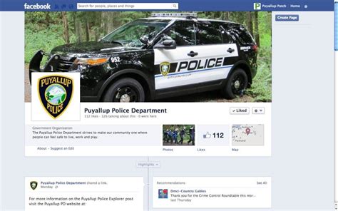 "Like" the Puyallup Police Department on Facebook | Puyallup, WA Patch