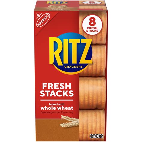 Ritz Fresh Stacks Whole Wheat Crackers, 8 Count, 11.6 Oz – Walmart ...