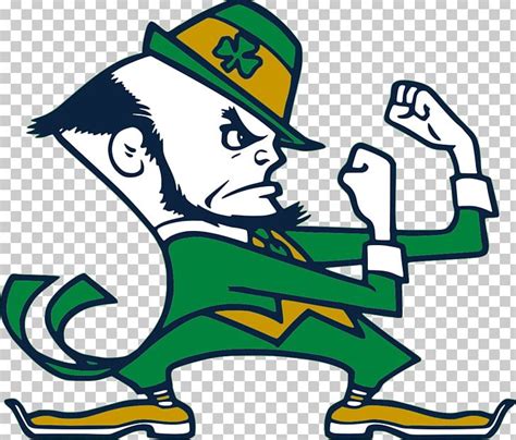 Notre Dame Fighting Irish Football Logo Leprechaun Irish People Mascot ...