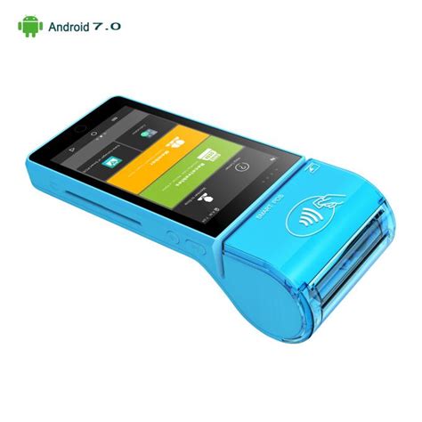 5 Inch Portable Handheld POS Machine , Mobile Credit Card Terminal With ...