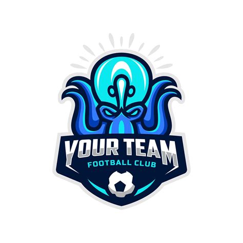 Octopus mascot for a football team logo. Vector illutration. 20545624 Vector Art at Vecteezy