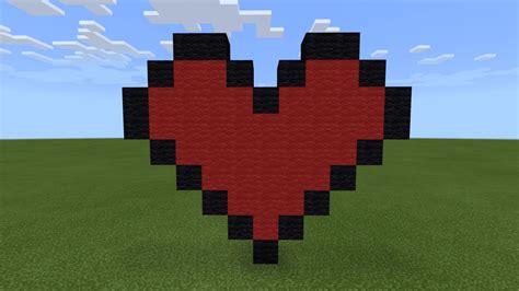 Minecraft Pixel Art - Heart - YouTube