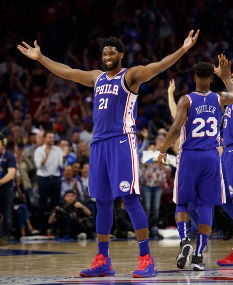 Watch This Video of Joel Embiid Dancing After Dunking