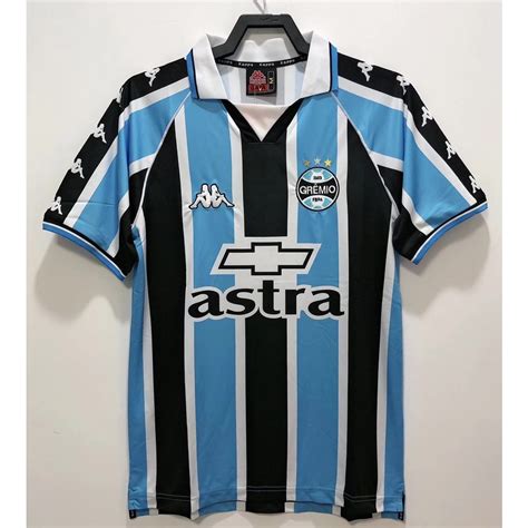 Camisas De Futebol Retro Gremio Jersey 2000 Vintage Homens RONALDINHO ...