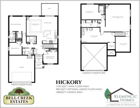 BELL CREEK – BUNGALOW FLOOR PLANS | Klemencic Homes