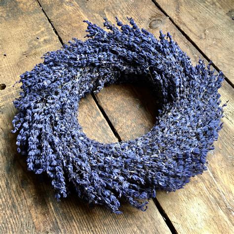 Dried Lavender Wreath - Smoked Birch