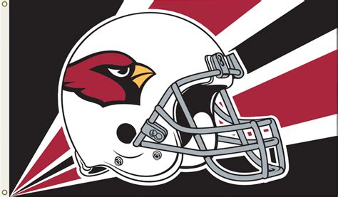 Arizona Cardinals 3' x 5' Helmet & NFL Logo Flag w/Grommetts