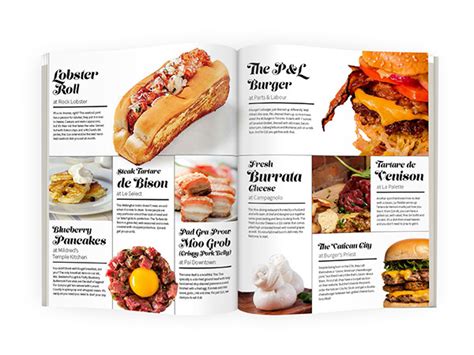 Food Article Magazine Spread Designs on Pantone Canvas Gallery