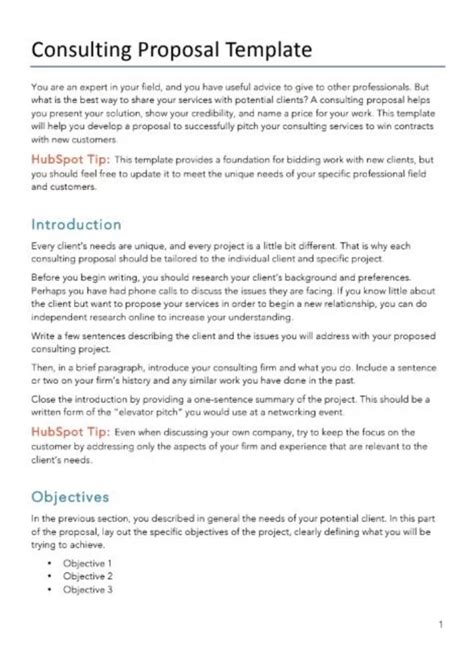 Consulting Project Proposal Template - Sfiveband.com