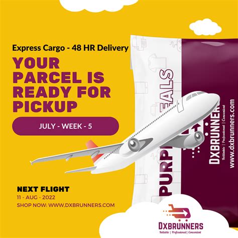 DXB runners - EXPRESS CARGO NOTICE | JULY - WEEK- 5... | Facebook