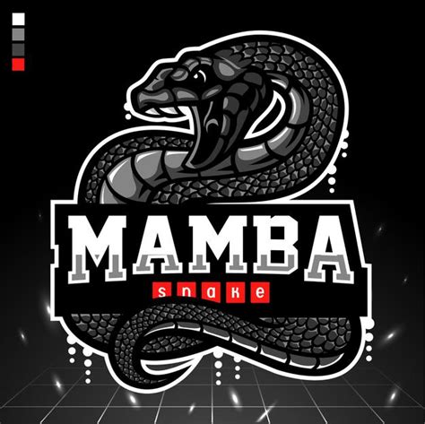 Black Mamba Snake Logo - Serunen