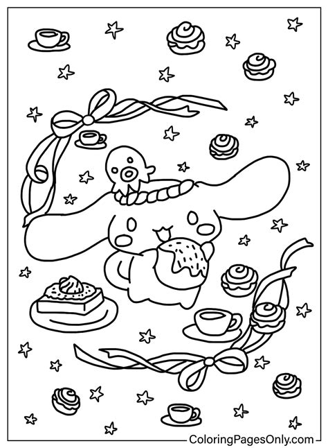 Cinnamoroll Coloring Page Free - Free Printable Coloring Pages