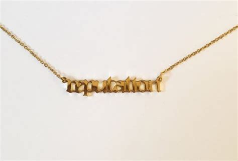 Gold plated Reputation necklace taylor swift Gold Plated Necklace, Gold ...