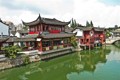 the Waterfront scenery at the Qibao Ancient Town Photograph by Jiayin Ma