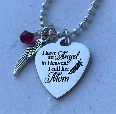 Memorial Necklace Mom - Etsy