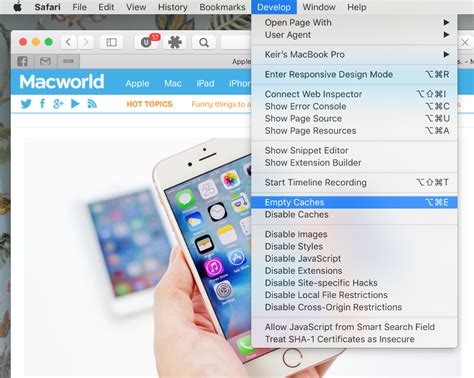 How to clear Safari cache and cookies on a Mac | Macworld