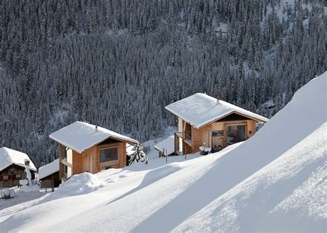 Charming Wood Cabins in Swiss village of Leis in Vals | Modern House ...