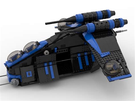 LEGO MOC 501st Shadow Legion Republic Gunship mod of set 75021 with ...