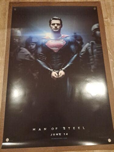 MAN OF STEEL MOVIE POSTER 2 Sided ORIGINAL Version B 27x40 SUPERMAN ...