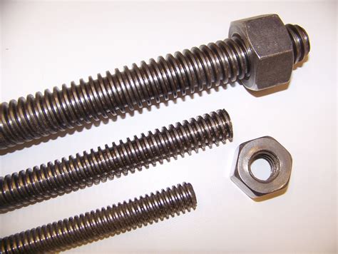 A threaded bolt for tension | Threaded rods, Stud bolt, Acme thread