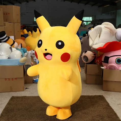 New Adult Size Professional Pokemon Pikachu mascot costume for sale Pikachu carnival costume ...