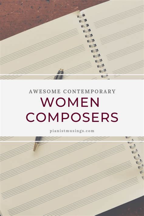 Awesome Women Composers Part 4: Contemporary Female Composers - a ...