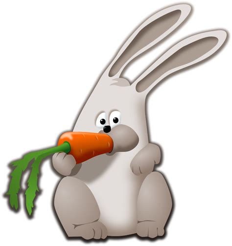 Free clip art "Bunny eating carrot" by tzunghaor