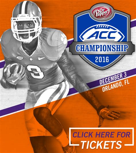 ACC Championship Tickets – Clemson Tigers Official Athletics Site