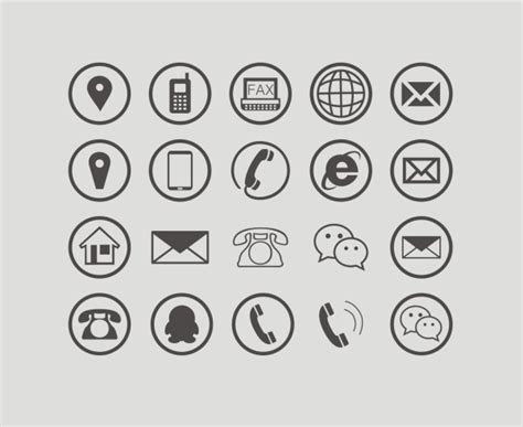 Communication Icons Vector Free Download - Foto Kolekcija