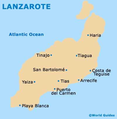 Lanzarote Maps and Orientation: Lanzarote, Canary Islands, Spain