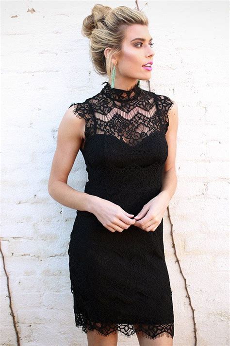 Paris After Midnight Lace Dress in Black | Winter date night outfits ...