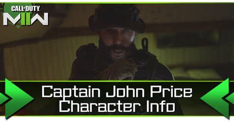 Captain John Price (Barry Sloane) Character Info | Modern Warfare 2 ...