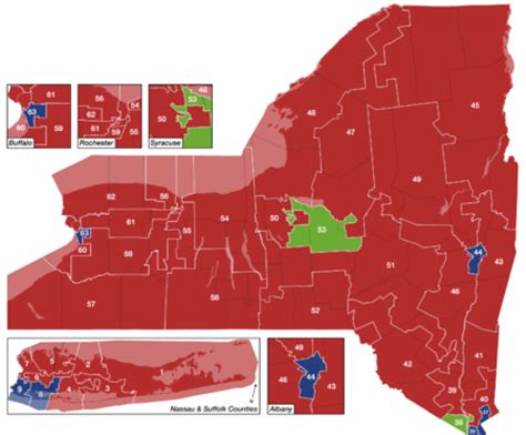 New York State Senate District Map - Printable Map