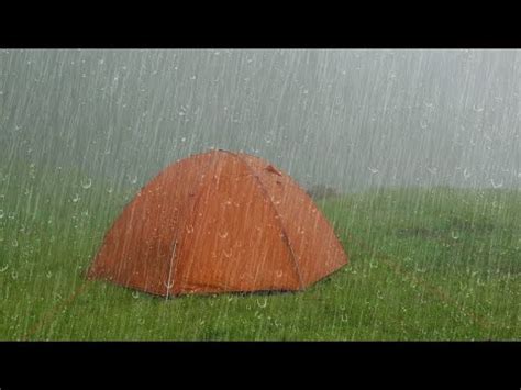 Rain Sounds in Tent for Sleeping - Heavy Rain and Thunderstorm to Deep ...