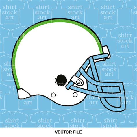 Football Helmet Side View 3 – T Shirt Stock Art