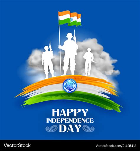 Indian army soilder nation hero on pride of india Vector Image